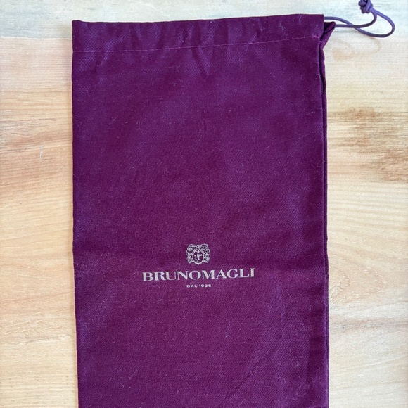 Bruno Magli Shoe Dustbag 7X14 Dark Burgundy Drawstring - Picture 2 of 5